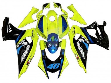 2021-2024 Yamaha YZF R7 Motorcycle Fairings - Yellow Black Shark UK Manufacturers