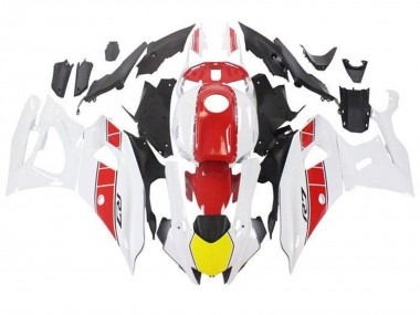2021-2024 Yamaha YZF R7 Motorcycle Fairings - White Yellow Red Stripe UK Manufacturers