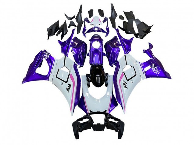 2021-2024 Yamaha YZF R7 Motorcycle Fairings - White Purple Pink UK Manufacturers