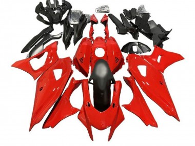 2021-2024 Yamaha YZF R7 Motorcycle Fairings - Red Matte Black UK Manufacturers