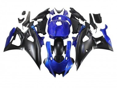 2021-2024 Yamaha YZF R7 Motorcycle Fairings - Blue Matte Black UK Manufacturers