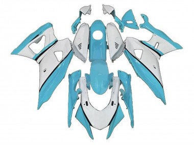 2021-2024 Yamaha YZF R7 Motorcycle Fairings - Blue Turquoise White UK Manufacturers
