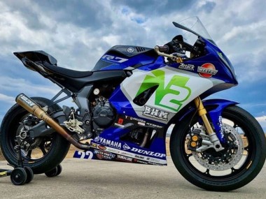2021-2024 Yamaha YZF R7 Motorcycle Fairings - Blue N2 UK Manufacturers