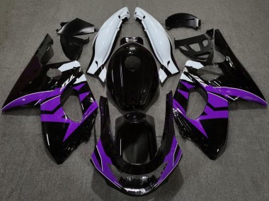 1996-2007 Yamaha YZF600R Thundercat Motorcycle Fairings - Glossy Black Purple White UK Manufacturers