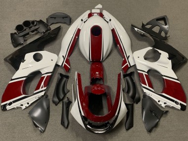 1996-2007 Yamaha YZF600R Thundercat Motorcycle Fairings - White Dark Red UK Manufacturers