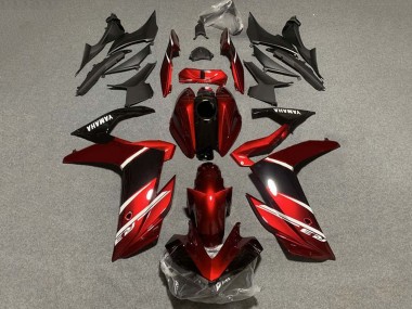 2022-2024 Yamaha YZF R3/R25 Motorcycle Fairings - Red White Glossy Black UK Manufacturers