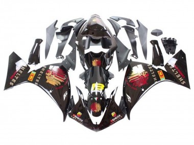 2009-2011 Yamaha YZF 1000 R1 Motorcycle Fairings - Glossy Black Red Yellow Sheltes UK Manufacturers