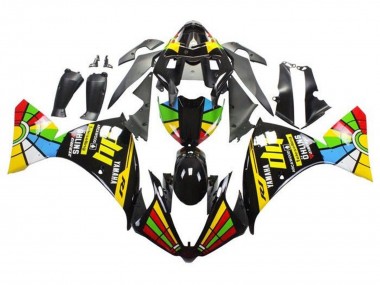 2009-2011 Yamaha YZF 1000 R1 Motorcycle Fairings - Glossy Black HP Color Wheel UK Manufacturers