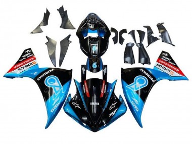 2009-2011 Yamaha YZF 1000 R1 Motorcycle Fairings - Black Light Blue Red Petronas UK Manufacturers
