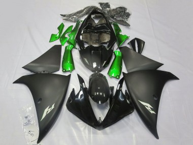 2009-2011 Yamaha YZF 1000 R1 Motorcycle Fairings - Glossy Black Matte Black Green UK Manufacturers