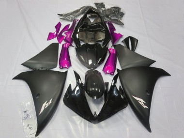 2009-2011 Yamaha YZF 1000 R1 Motorcycle Fairings - Glossy Black Matte Black Pink UK Manufacturers