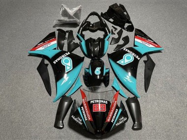 2009-2011 Yamaha YZF 1000 R1 Motorcycle Fairings - Glossy Black Light Blue Red Petronas UK Manufacturers