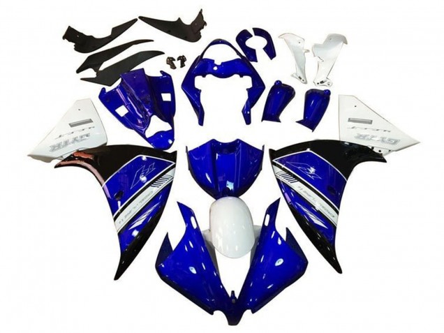 2009-2011 Yamaha YZF 1000 R1 Motorcycle Fairings - White Blue Black GYTR UK Manufacturers