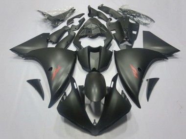 2009-2011 Yamaha YZF 1000 R1 Motorcycle Fairings - Matte Black Red Decal UK Manufacturers