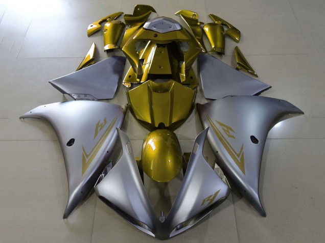 2009-2011 Yamaha YZF 1000 R1 Motorcycle Fairings - Silver Gold UK Manufacturers