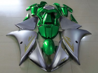2009-2011 Yamaha YZF 1000 R1 Motorcycle Fairings - Silver Green UK Manufacturers