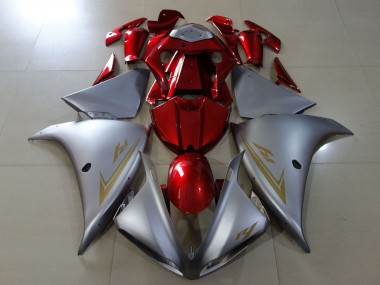 2009-2011 Yamaha YZF 1000 R1 Motorcycle Fairings - Silver Red UK Manufacturers