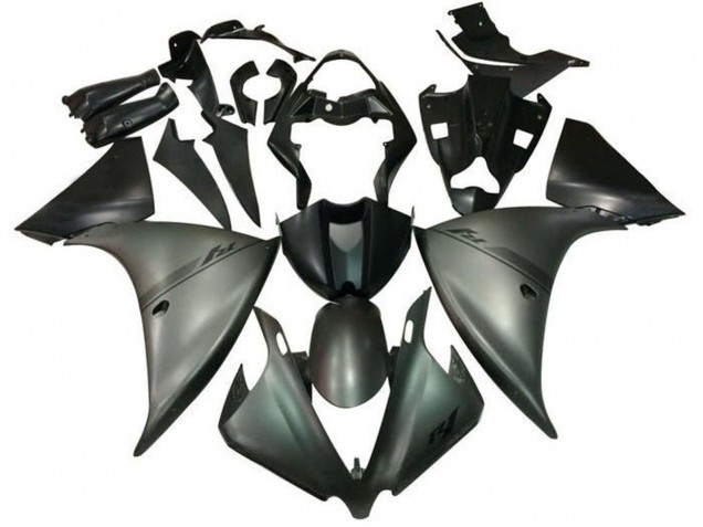 2009-2011 Yamaha YZF 1000 R1 Motorcycle Fairings - Silver Matte Black UK Manufacturers