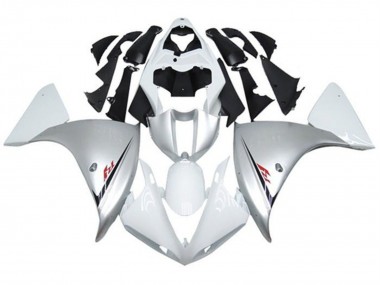 2009-2011 Yamaha YZF 1000 R1 Motorcycle Fairings - White Silver Black UK Manufacturers