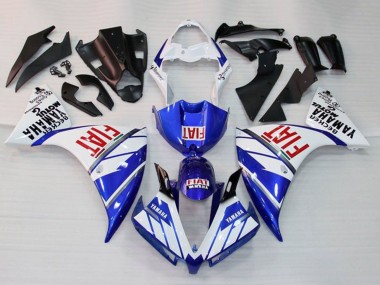 2009-2011 Yamaha YZF 1000 R1 Motorcycle Fairings - White Blue Red Fiat UK Manufacturers