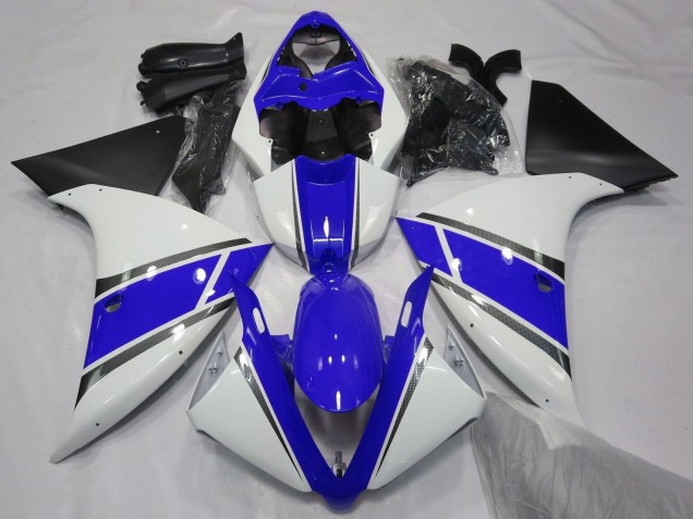 2009-2011 Yamaha YZF 1000 R1 Motorcycle Fairings - White Blue Silver Matte Black UK Manufacturers