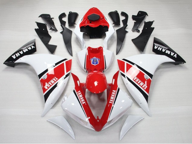 2009-2011 Yamaha YZF 1000 R1 Motorcycle Fairings - White Red Black UK Manufacturers