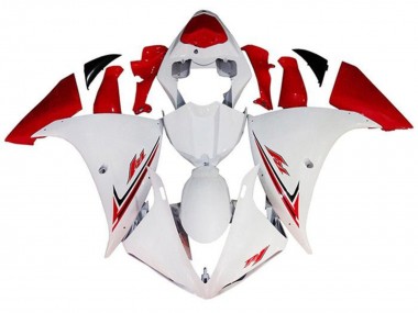 2009-2011 Yamaha YZF 1000 R1 Motorcycle Fairings - White Red UK Manufacturers
