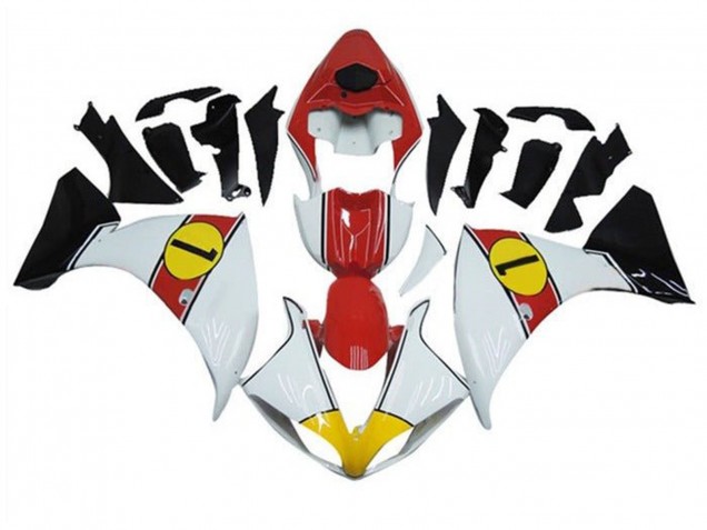 2009-2011 Yamaha YZF 1000 R1 Motorcycle Fairings - White Red Yellow Black UK Manufacturers