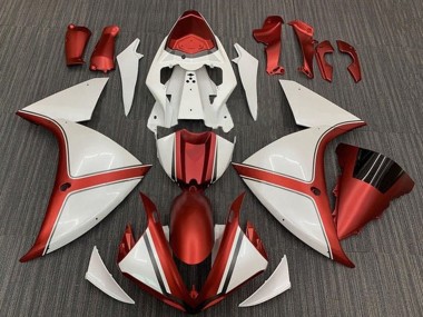 2012-2014 Yamaha YZF 1000 R1 Motorcycle Fairings - White Orange UK Manufacturers