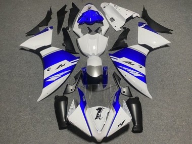 2012-2014 Yamaha YZF 1000 R1 Motorcycle Fairings - White Blue Black Silver Stripe UK Manufacturers