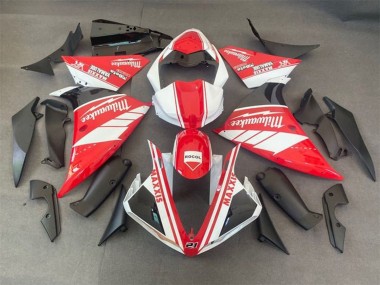 2012-2014 Yamaha YZF 1000 R1 Motorcycle Fairings - White Red Milwaukee Rocol Maxxis UK Manufacturers