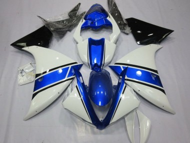2012-2014 Yamaha YZF 1000 R1 Motorcycle Fairings - White Blue Black UK Manufacturers