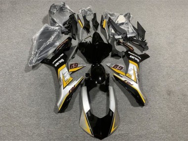 2015-2019 Yamaha YZF 1000 R1 Motorcycle Fairings - Silver Yellow Glossy Black UK Manufacturers