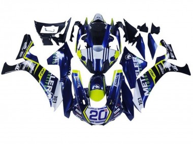 2015-2019 Yamaha YZF 1000 R1 Motorcycle Fairings - White Blue Yellow Black UK Manufacturers