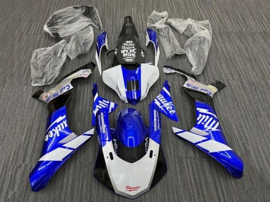 2015-2019 Yamaha YZF 1000 R1 Motorcycle Fairings - White Blue Black Milwaukee UK Manufacturers