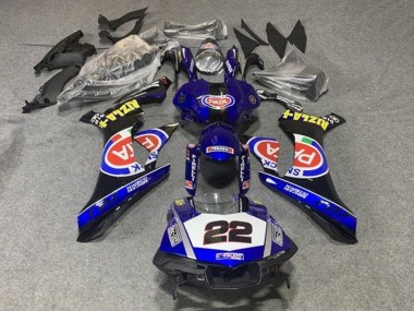 2015-2019 Yamaha YZF 1000 R1 Motorcycle Fairings - Blue White Black Red Pata 22 UK Manufacturers