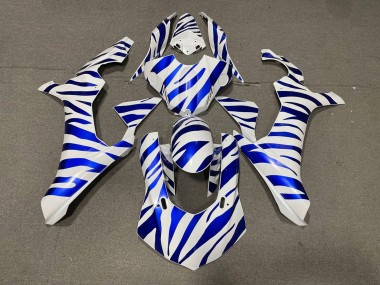 2015-2019 Yamaha YZF 1000 R1 Motorcycle Fairings - White Blue Zebra UK Manufacturers