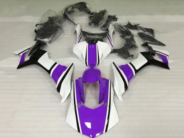 2015-2019 Yamaha YZF 1000 R1 Motorcycle Fairings - White Purple Black UK Manufacturers