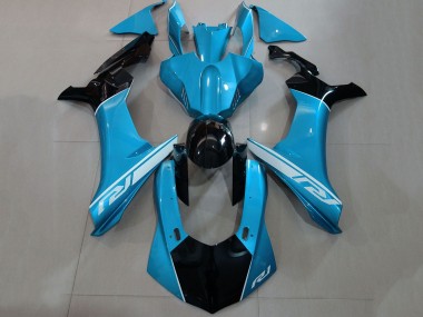 2015-2019 Yamaha YZF 1000 R1 Motorcycle Fairings - Blue Silver Glossy Black UK Manufacturers