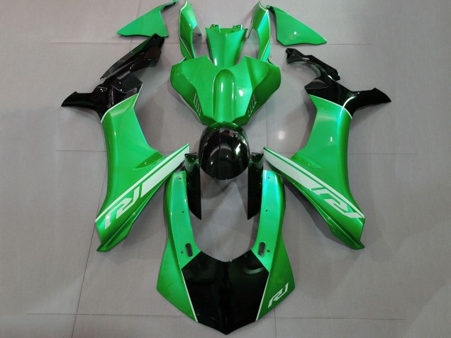 2015-2019 Yamaha YZF 1000 R1 Motorcycle Fairings - Green Glossy Black Silver UK Manufacturers
