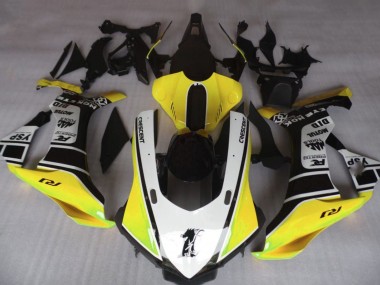 2015-2019 Yamaha YZF 1000 R1 Motorcycle Fairings - Yellow White Black UK Manufacturers