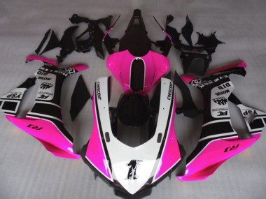 2015-2019 Yamaha YZF 1000 R1 Motorcycle Fairings - Pink White Glossy Black Motul YSP UK Manufacturers