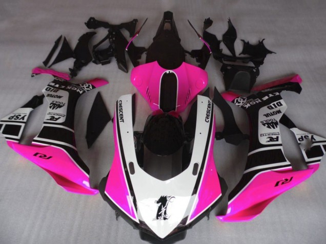 2015-2019 Yamaha YZF 1000 R1 Motorcycle Fairings - Pink White Glossy Black Motul YSP UK Manufacturers
