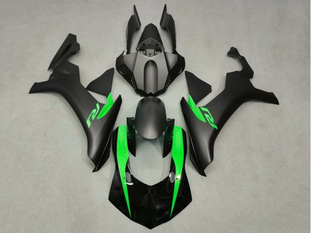 2015-2019 Yamaha YZF 1000 R1 Motorcycle Fairings - Matte Black Glossy Black Green UK Manufacturers