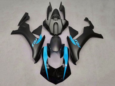 2015-2019 Yamaha YZF 1000 R1 Motorcycle Fairings - Matte Black Glossy Black Light Blue UK Manufacturers