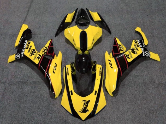 2015-2019 Yamaha YZF 1000 R1 Motorcycle Fairings - Yellow Red Black UK Manufacturers