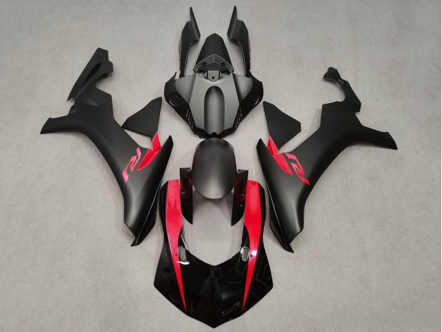 2015-2019 Yamaha YZF 1000 R1 Motorcycle Fairings - Matte Black Glossy Black Red UK Manufacturers