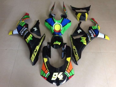 2015-2019 Yamaha YZF 1000 R1 Motorcycle Fairings - Green Blue Yellow Black Red Color Wheel 94 UK Manufacturers