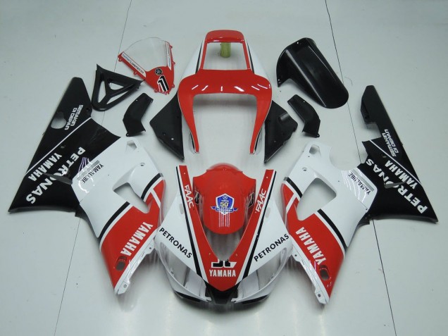 1998-1999 Yamaha YZF 1000 R1 Motorcycle Fairings - Red White Glossy Black Petronas Yamalube UK Manufacturers