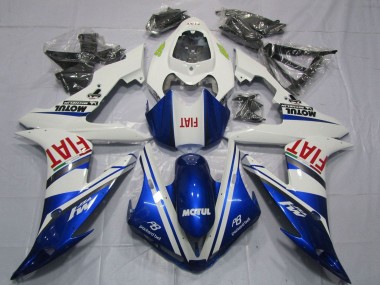 2004-2006 Yamaha YZF 1000 R1 Motorcycle Fairings - White Blue Red Fiat Motul UK Manufacturers